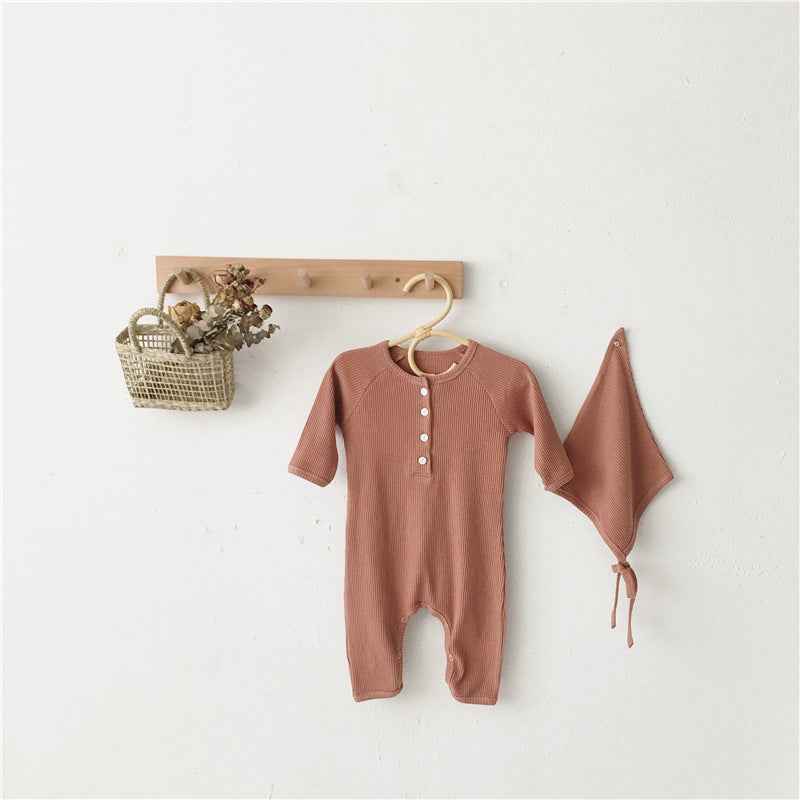 Harper's Korean Style Autumn Newborn Baby Bottoming Jumpsuit — Image 9 | TG Clothing Co. LLC