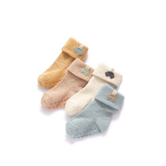 Violet's Newborn Baby Velvet Warm Socks Set
