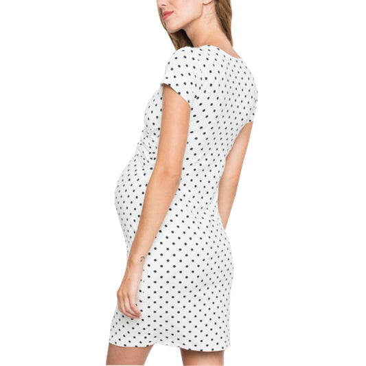 Sophia's V-Neck Maternity Dress — Image 2 | TG Clothing Co. LLC