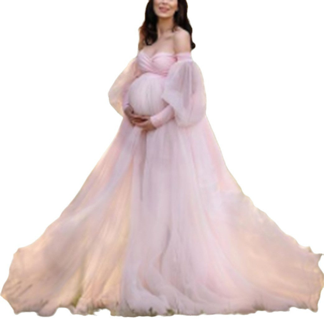 Celestine's Plus Size Bubble Sleeve Maternity Dress