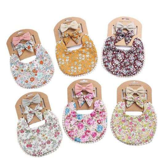 Quinby's Floral Bib & Headband Set — Image 2 | TG Clothing Co. LLC