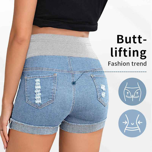 Brenna's Maternity Denim Shorts — Image 2 | TG Clothing Co. LLC