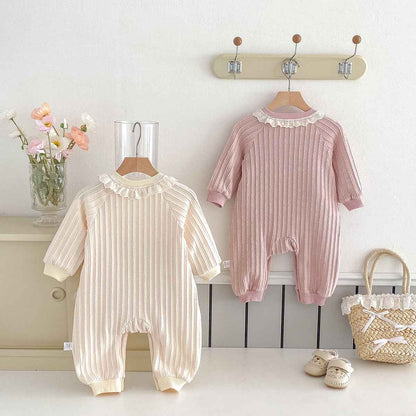 Selby's Lace Collar Romper | Baby Romper, baby girl outfit - view 2 | TG Clothing Co. LLC