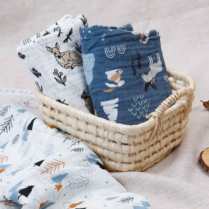 Winnie's Swaddle Blanket Set | Baby Bedding, 100% cotton swaddle - view 3 | TG Clothing Co. LLC