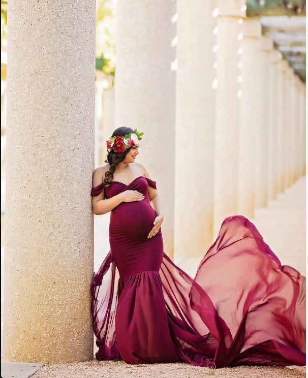 Odette's Chiffon Flutter Dress — Image 6 | TG Clothing Co. LLC