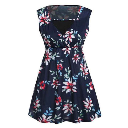 Marigold's Floral Print Maternity Vest Top | Maternity Clothing, baby shower gift - view 2 | TG Clothing Co. LLC
