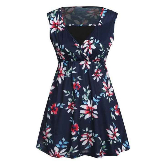 Marigold's Floral Print Maternity Vest Top — Image 2 | TG Clothing Co. LLC