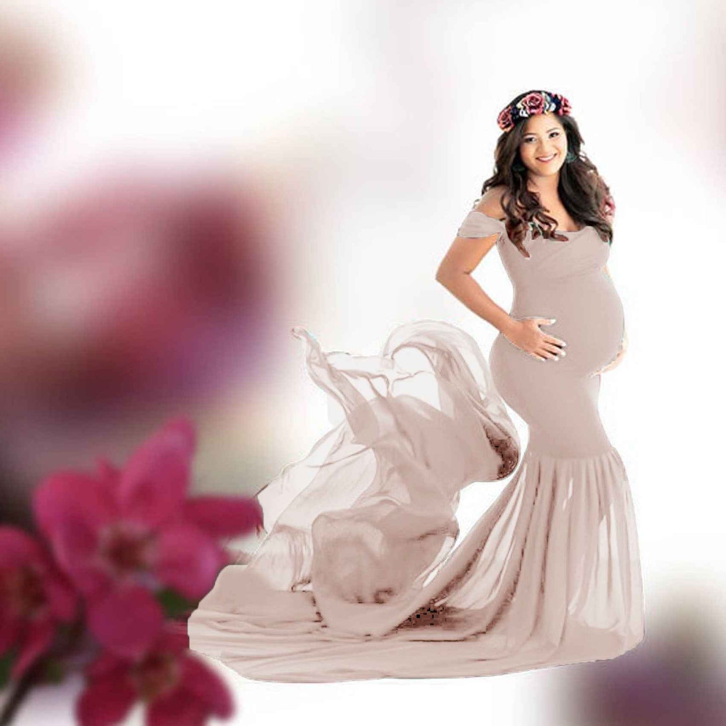 Odette's Chiffon Flutter Dress — Image 18 | TG Clothing Co. LLC