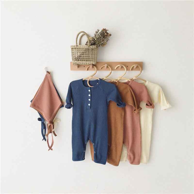 Harper's Korean Style Autumn Newborn Baby Bottoming Jumpsuit — Image 7 | TG Clothing Co. LLC