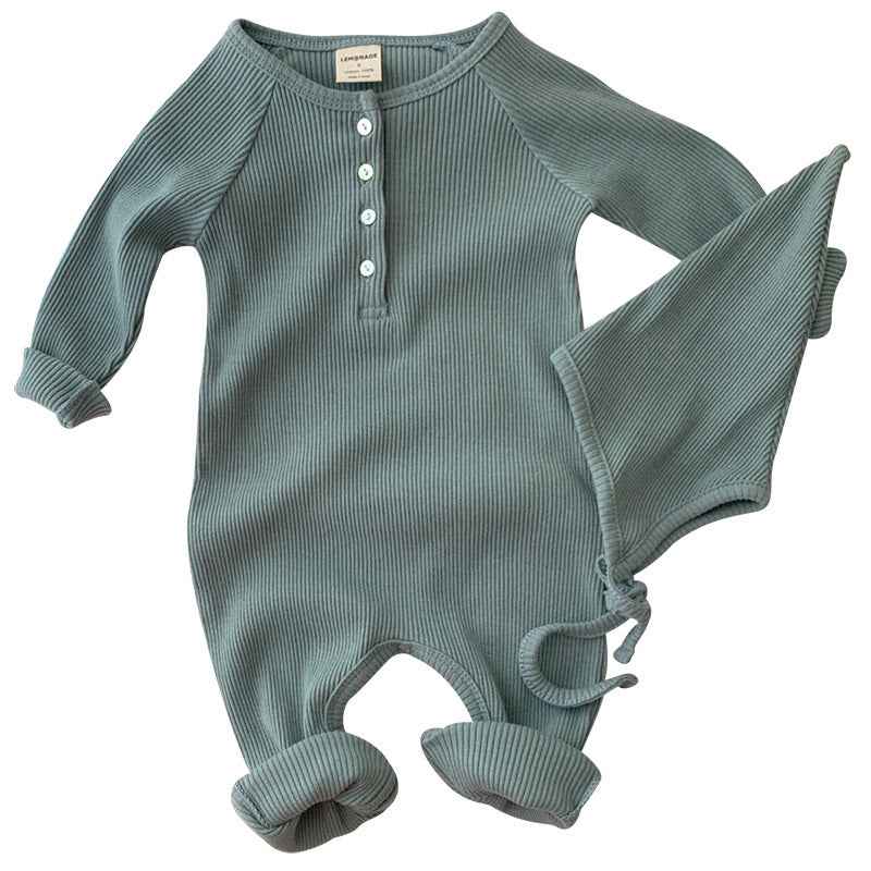 Harper's Korean Style Autumn Newborn Baby Bottoming Jumpsuit — Image 5 | TG Clothing Co. LLC