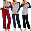 Josephine's Long-Sleeve Maternity Trouser Suit | Maternity Pajamas, 2 piece maternity set | TG Clothing Co. LLC