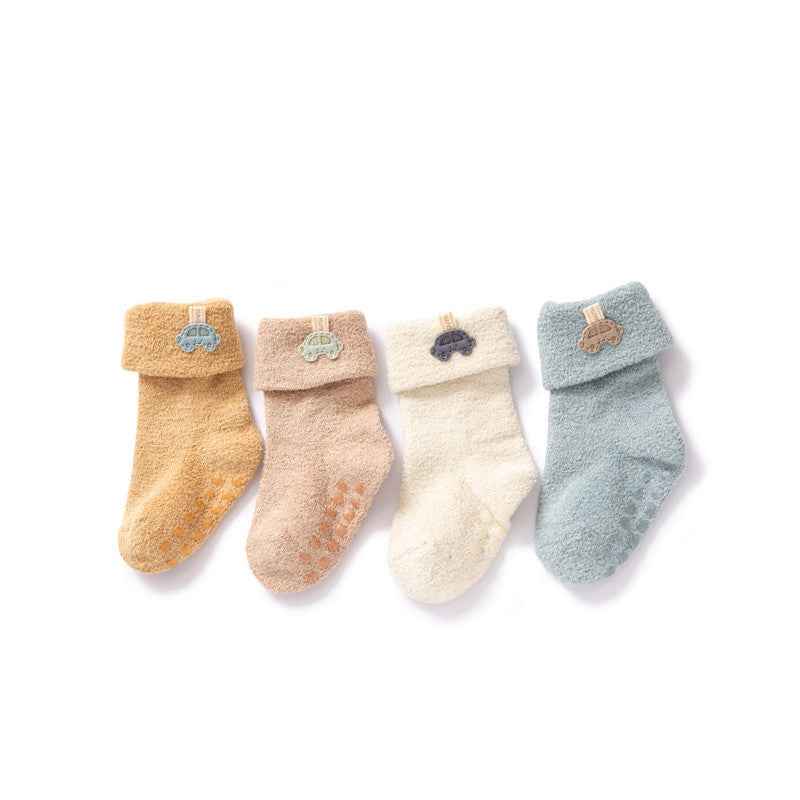 Rafferty's Newborn Baby Velvet Warm Socks Set — Image 1 | TG Clothing Co. LLC