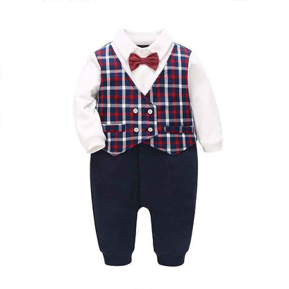 Winston's Gentleman Romper | Baby Clothing, 1st birthday outfit - view 4 | TG Clothing Co. LLC