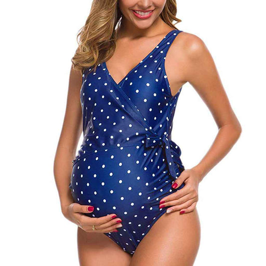 Valentina's Sexy One-Piece Maternity Swimsuit