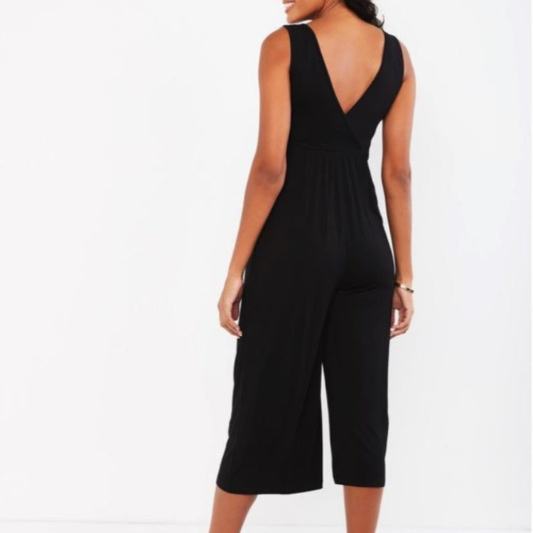 Aria's Wide Leg Maternity Romper — Image 2 | TG Clothing Co. LLC