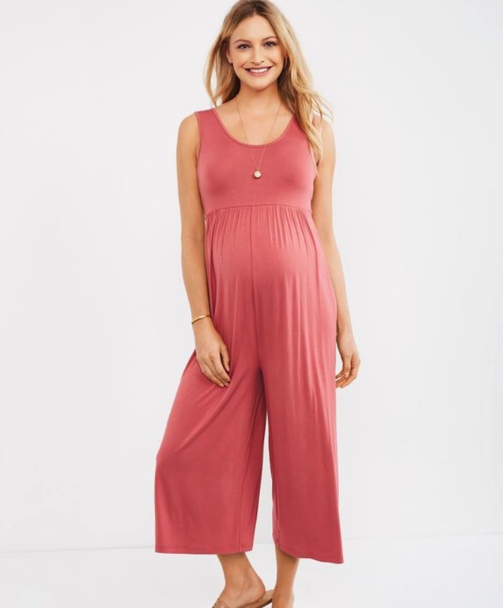 Aria's Wide Leg Maternity Romper — Image 5 | TG Clothing Co. LLC