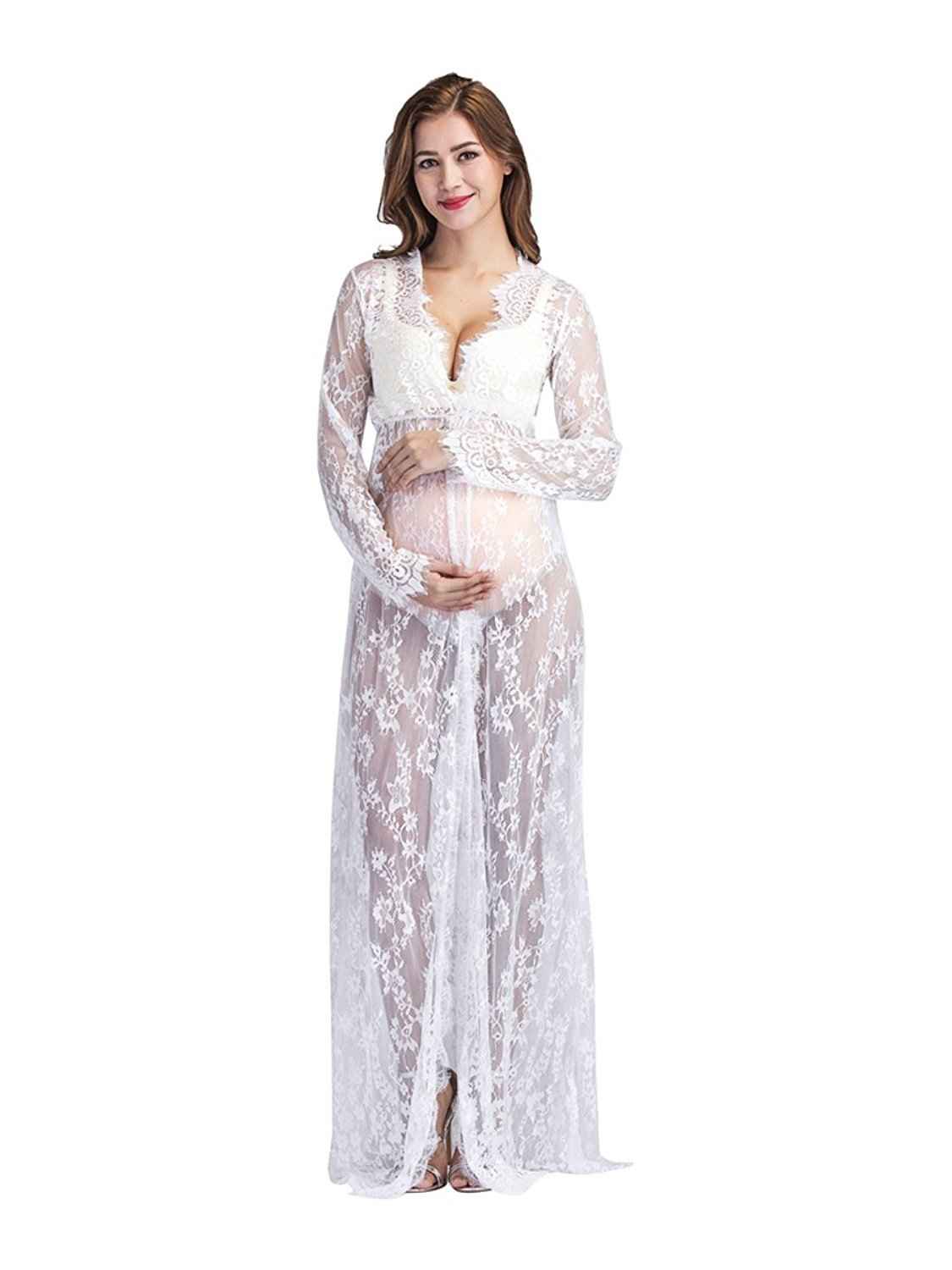 Sable's Long Sleeve Lace Maxi Dress — Image 5 | TG Clothing Co. LLC