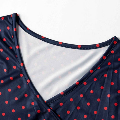 Delia's Polka Dot Nursing Top | Maternity Clothing, breastfeeding top maternity - view 2 | TG Clothing Co. LLC