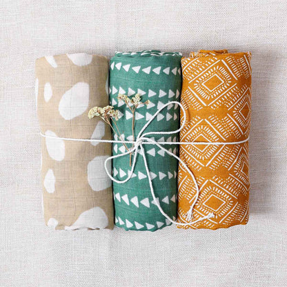 Winnie's Swaddle Blanket Set | Baby Bedding, 100% cotton swaddle - view 9 | TG Clothing Co. LLC