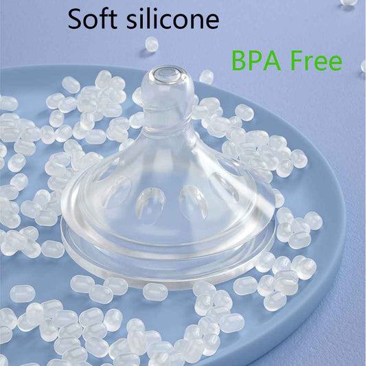 Yasmine's Newborn Silicone Anti-Fall Wide-Bore Feeding Bottle
