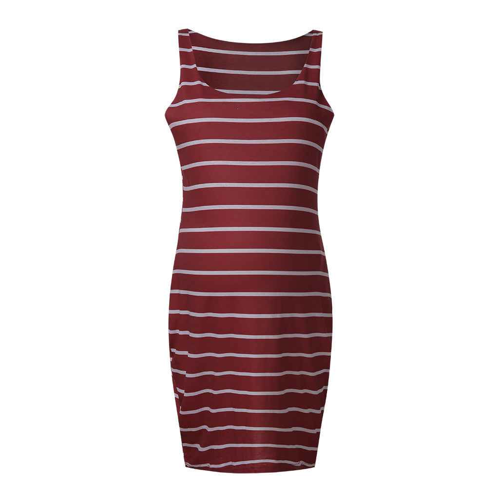 Topaz's Striped Maternity Vest Dress — Image 10 | TG Clothing Co. LLC