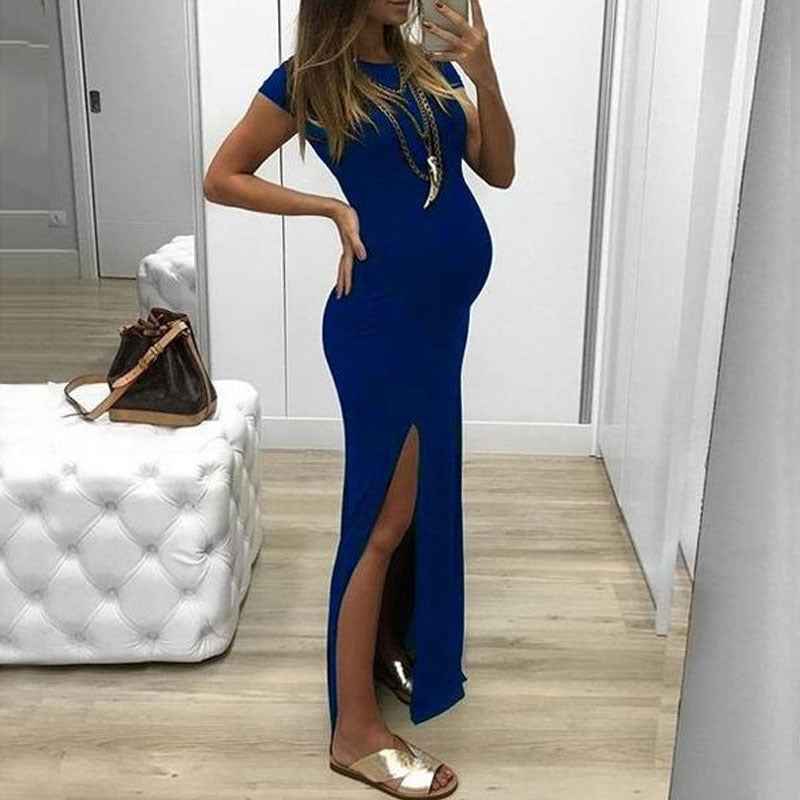 Cori's Retro Slit Maternity Dress — Image 3 | TG Clothing Co. LLC