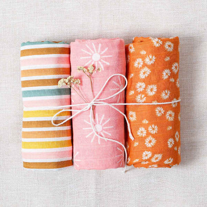 Winnie's Swaddle Blanket Set | Baby Bedding, 100% cotton swaddle - view 10 | TG Clothing Co. LLC
