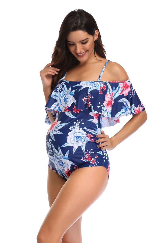 Leona's One-Piece Bump-Friendly Maternity Swimsuit — Image 1 | TG Clothing Co. LLC