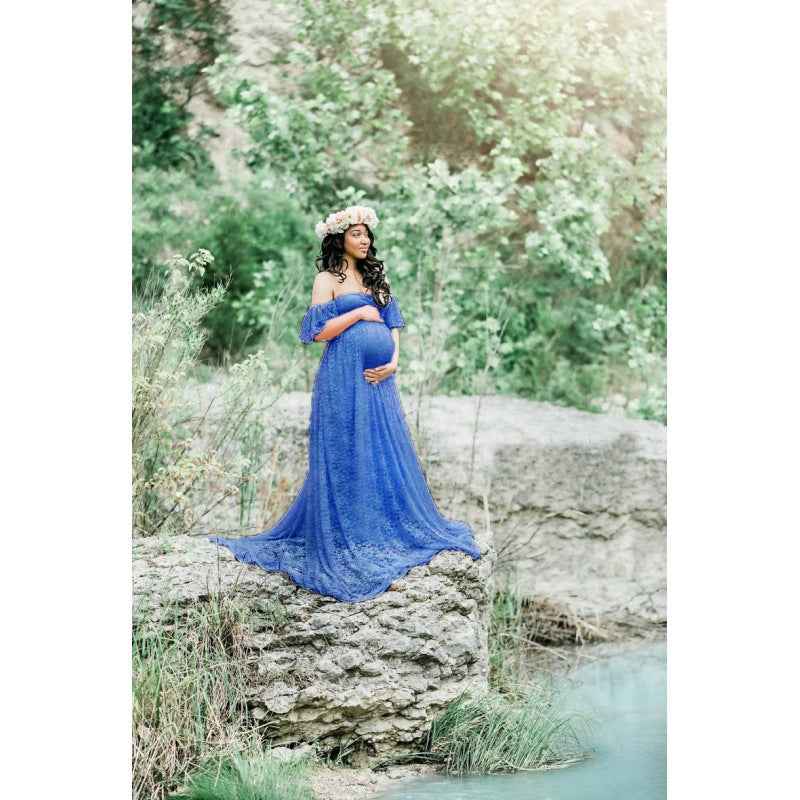 Francesca's Lace Trailing Photoshoot Dress — Image 6 | TG Clothing Co. LLC
