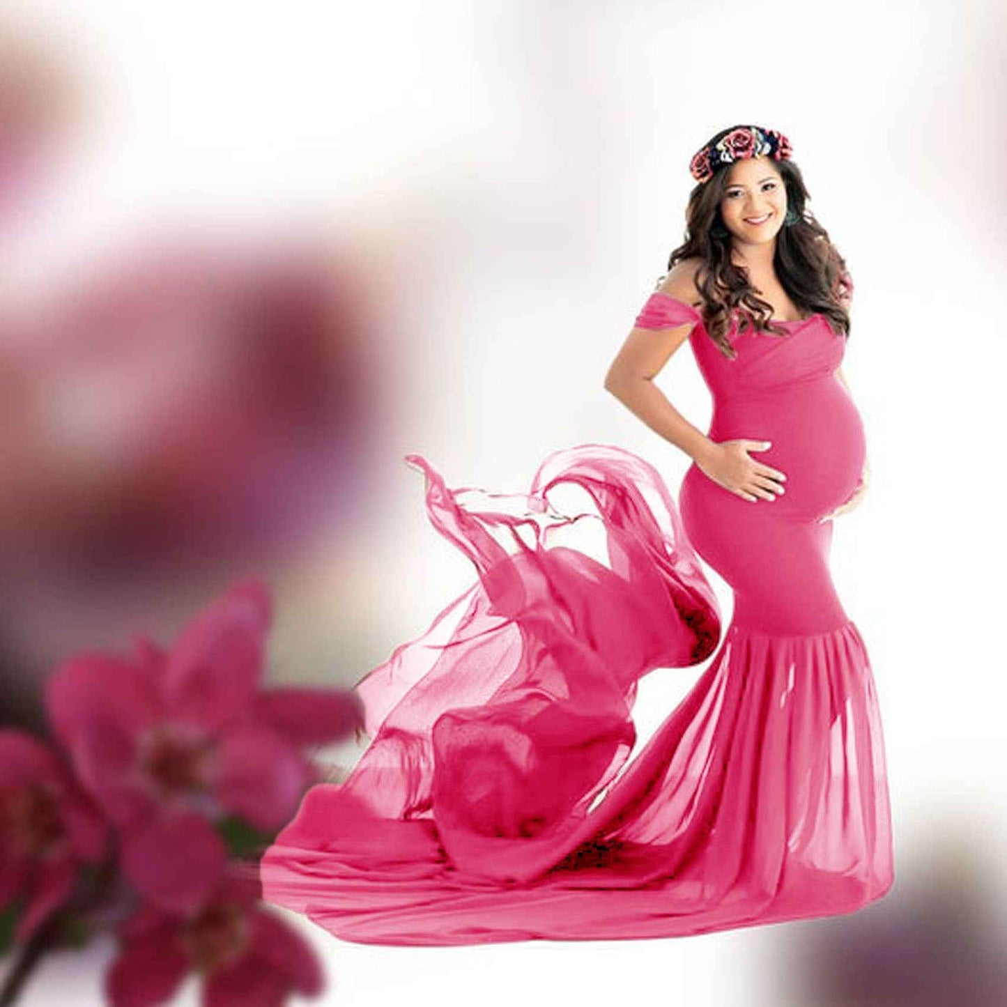 Odette's Chiffon Flutter Dress — Image 19 | TG Clothing Co. LLC