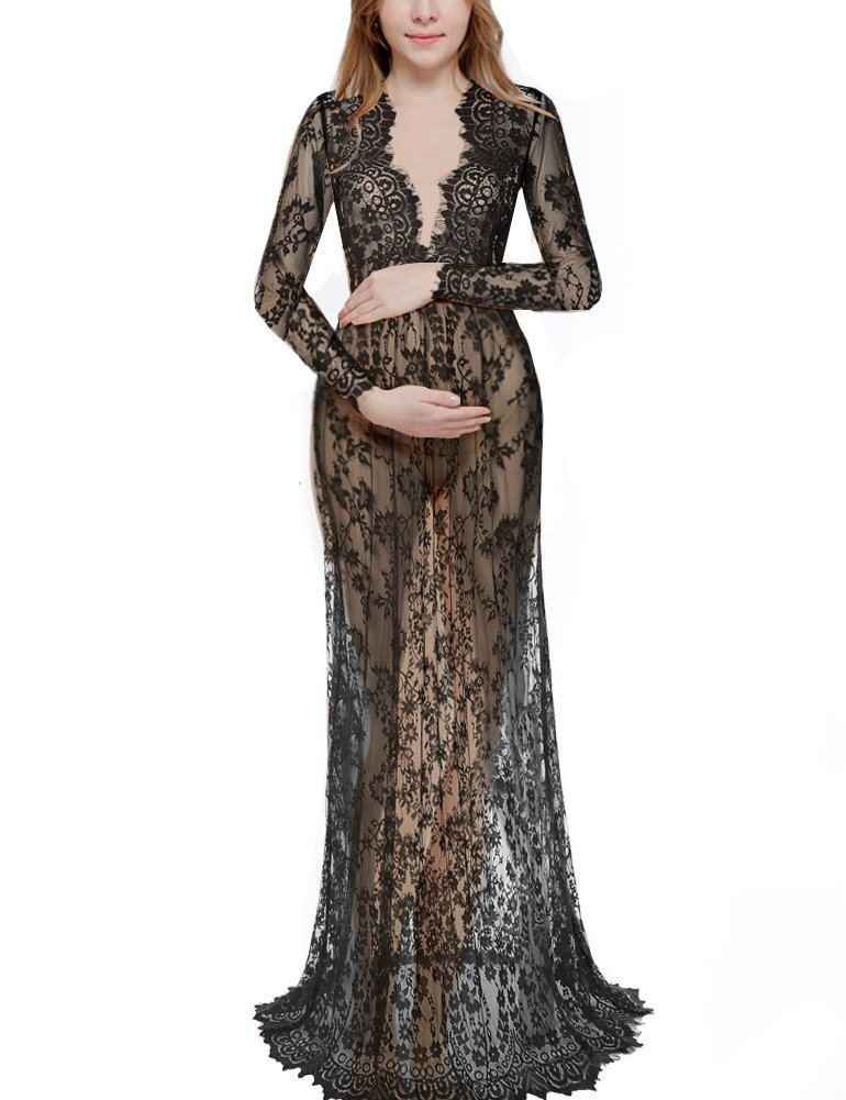 Calista's Lace Maternity Photoshoot Dress — Image 3 | TG Clothing Co. LLC