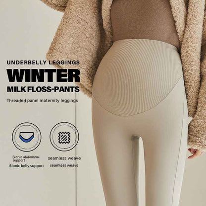 Hera's Fleece-Lined Belly Pants | Maternity Clothing, fleece lined maternity pants - view 5 | TG Clothing Co. LLC