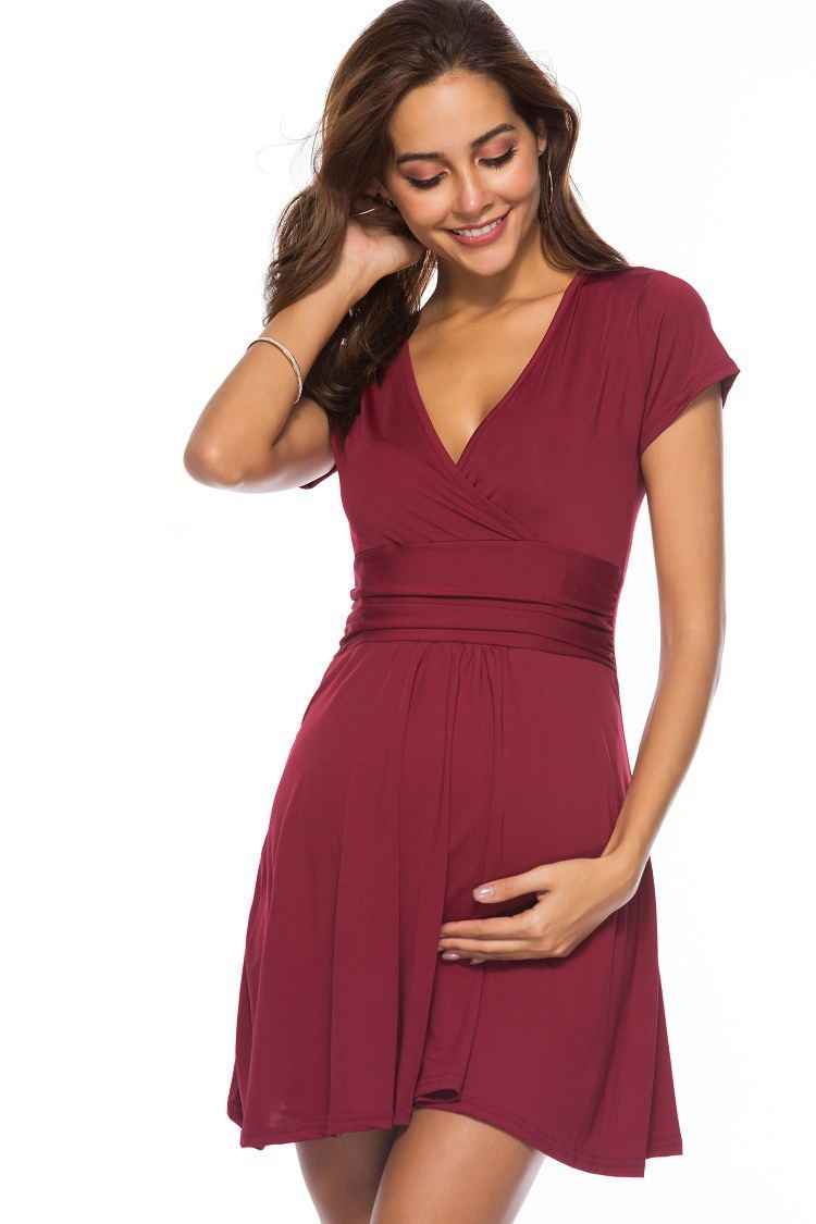 Bria's V-Neck Maternity Dress — Image 14 | TG Clothing Co. LLC