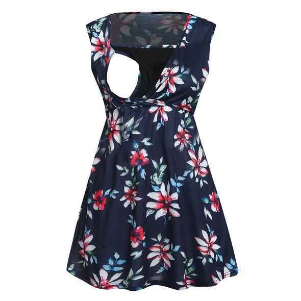 Marigold's Floral Print Maternity Vest Top — Image 3 | TG Clothing Co. LLC
