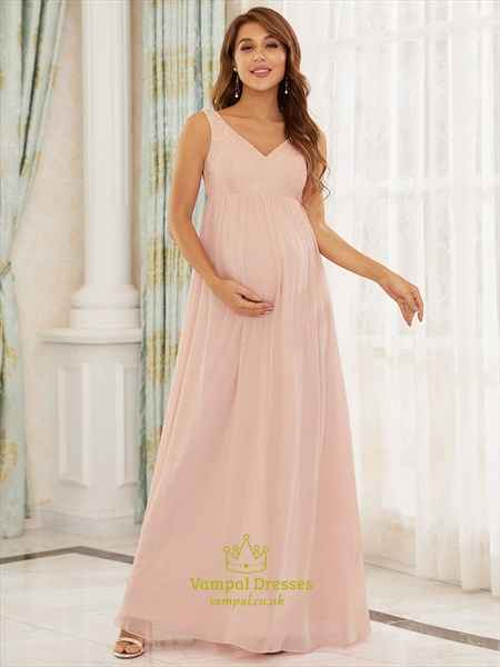 Thalia's Sleeveless Lace Chiffon Maternity Dress — Image 7 | TG Clothing Co. LLC