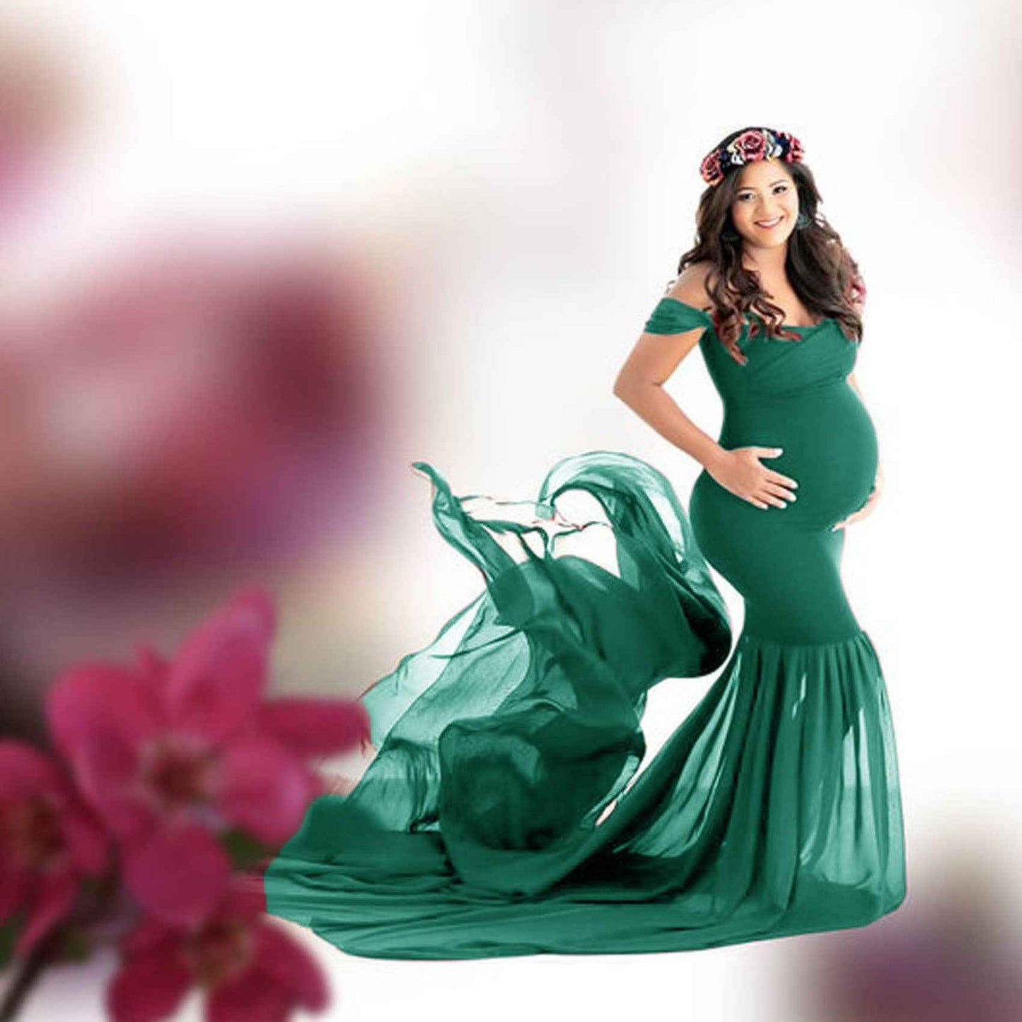 Odette's Chiffon Flutter Dress — Image 11 | TG Clothing Co. LLC