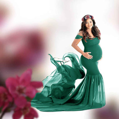 Odette's Chiffon Flutter Dress | Maternity Dress, baby shower gift - view 11 | TG Clothing Co. LLC