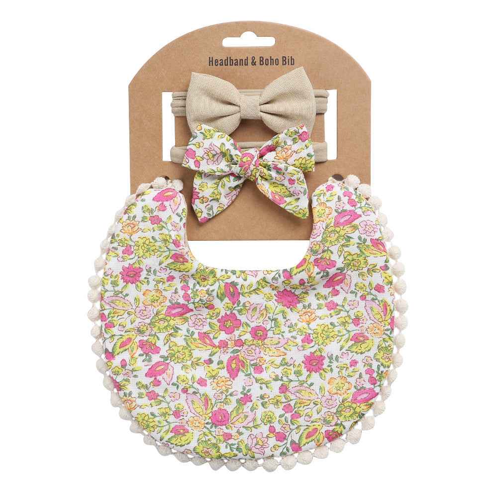 Quinby's Floral Bib & Headband Set — Image 4 | TG Clothing Co. LLC