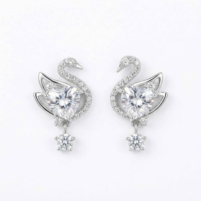 Swan's Earrings | Jewelry, baby shower gift - view 2 | TG Clothing Co. LLC