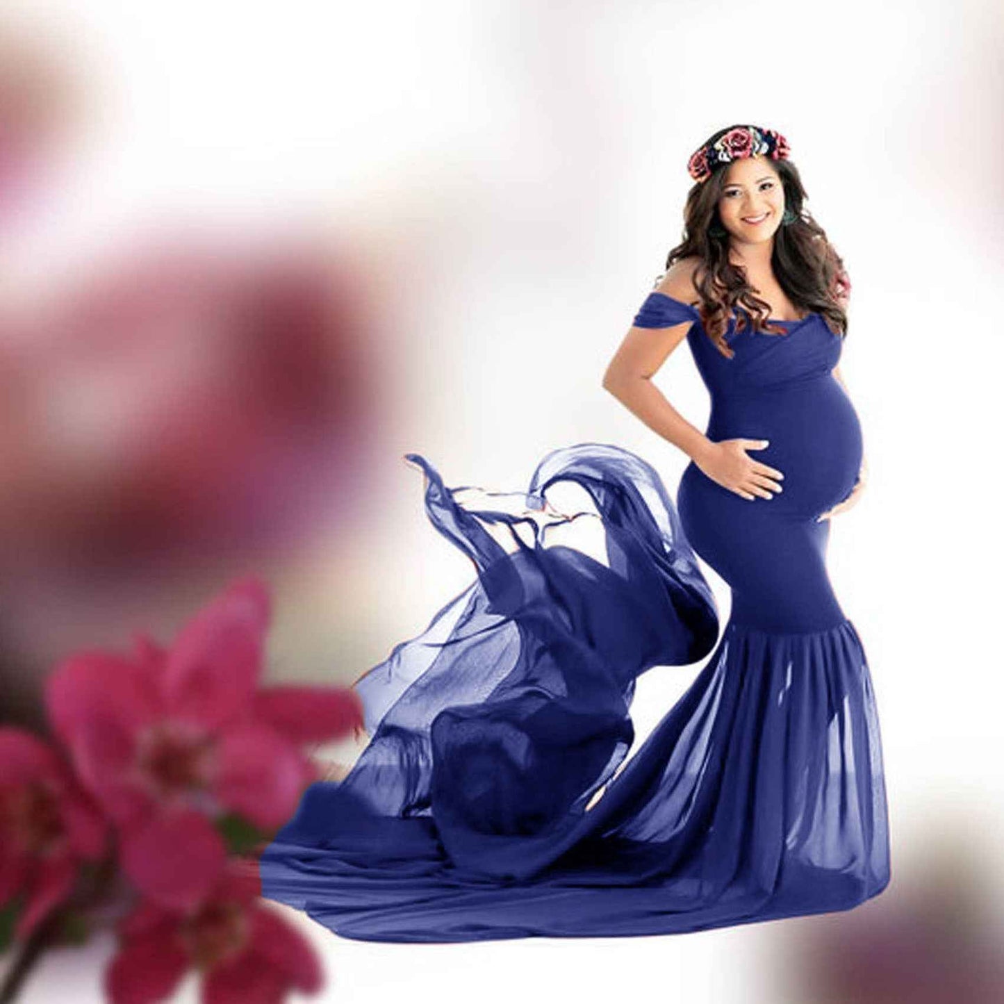 Odette's Chiffon Flutter Dress — Image 10 | TG Clothing Co. LLC