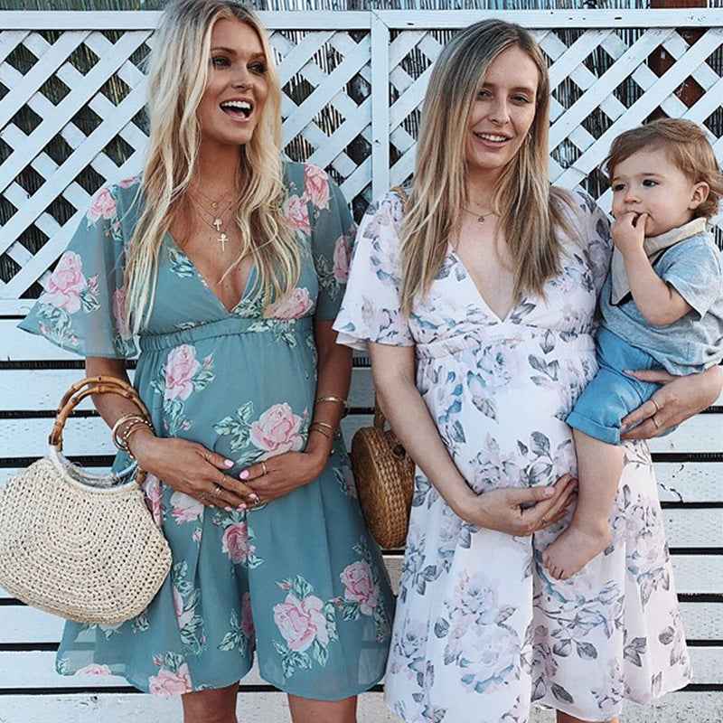 Tara's Bohemian Chiffon Maternity Dress — Image 3 | TG Clothing Co. LLC