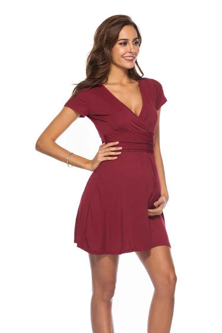 Bria's V-Neck Maternity Dress — Image 8 | TG Clothing Co. LLC