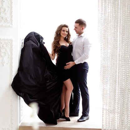 Margot's Slit Hem Maxi Dress | Maternity Dress, free shipping maternity - view 2 | TG Clothing Co. LLC