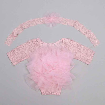 Vesper's Photoshoot Set | Baby Clothing, baby flower headdress - view 6 | TG Clothing Co. LLC