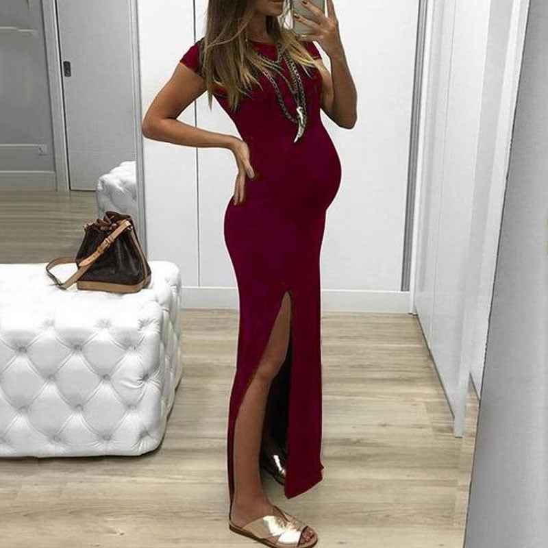 Cori's Retro Slit Maternity Dress — Image 7 | TG Clothing Co. LLC