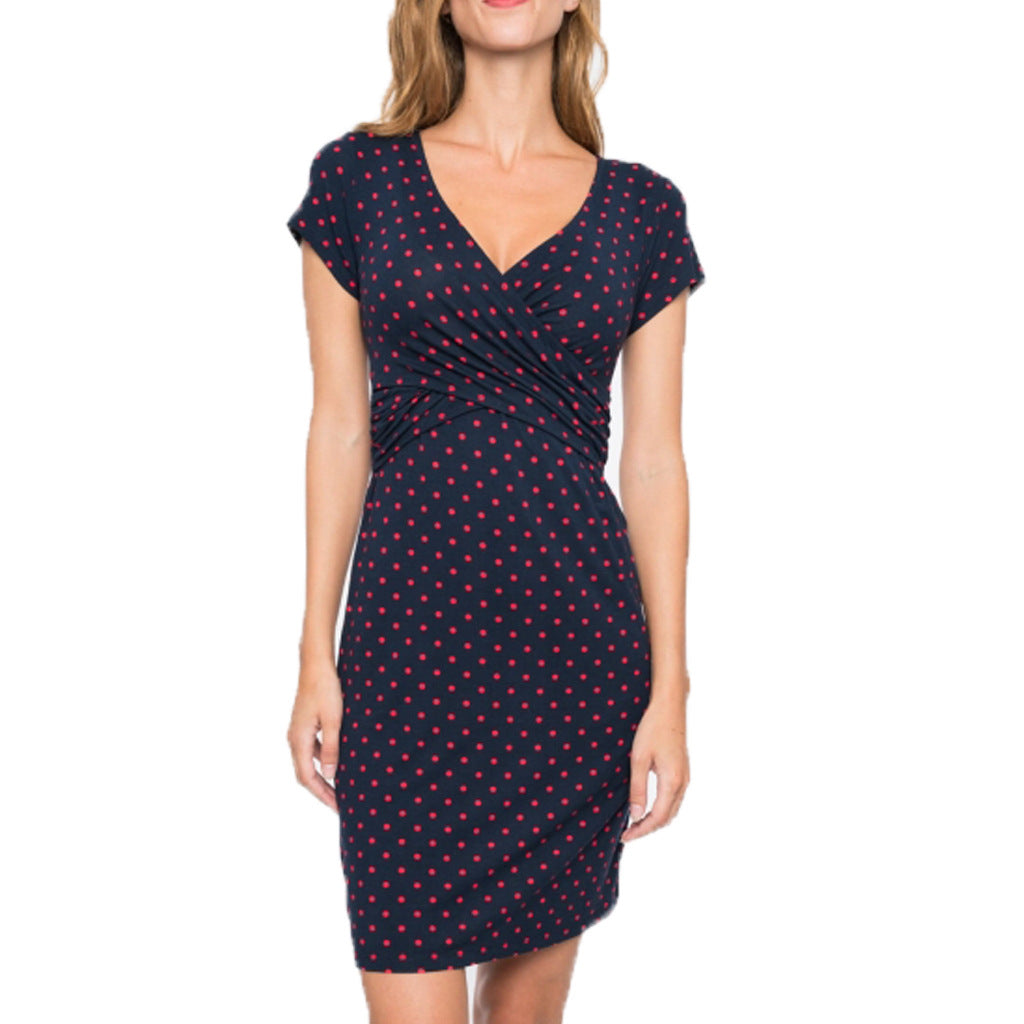 Sophia's V-Neck Maternity Dress — Image 8 | TG Clothing Co. LLC