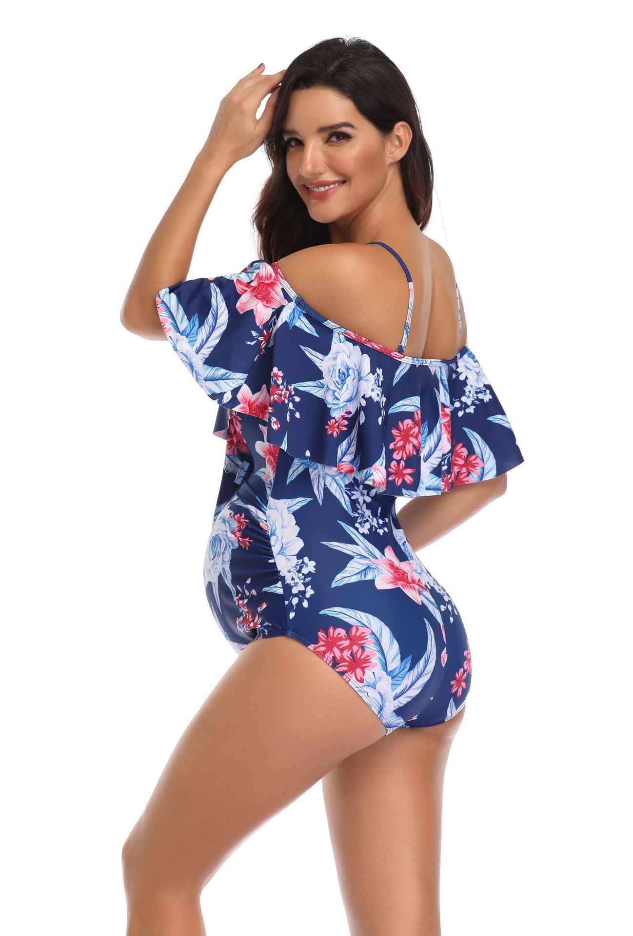 Leona's One-Piece Bump-Friendly Maternity Swimsuit — Image 4 | TG Clothing Co. LLC