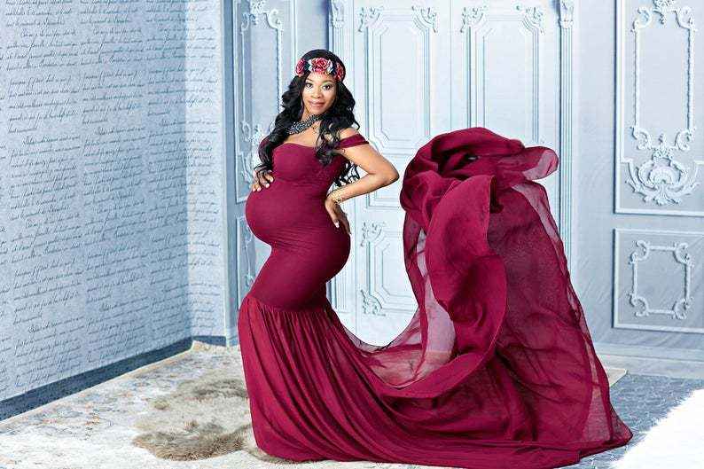 Odette's Chiffon Flutter Dress — Image 7 | TG Clothing Co. LLC