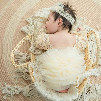 Vesper's Photoshoot Set | Baby Clothing, baby flower headdress - view 4 | TG Clothing Co. LLC