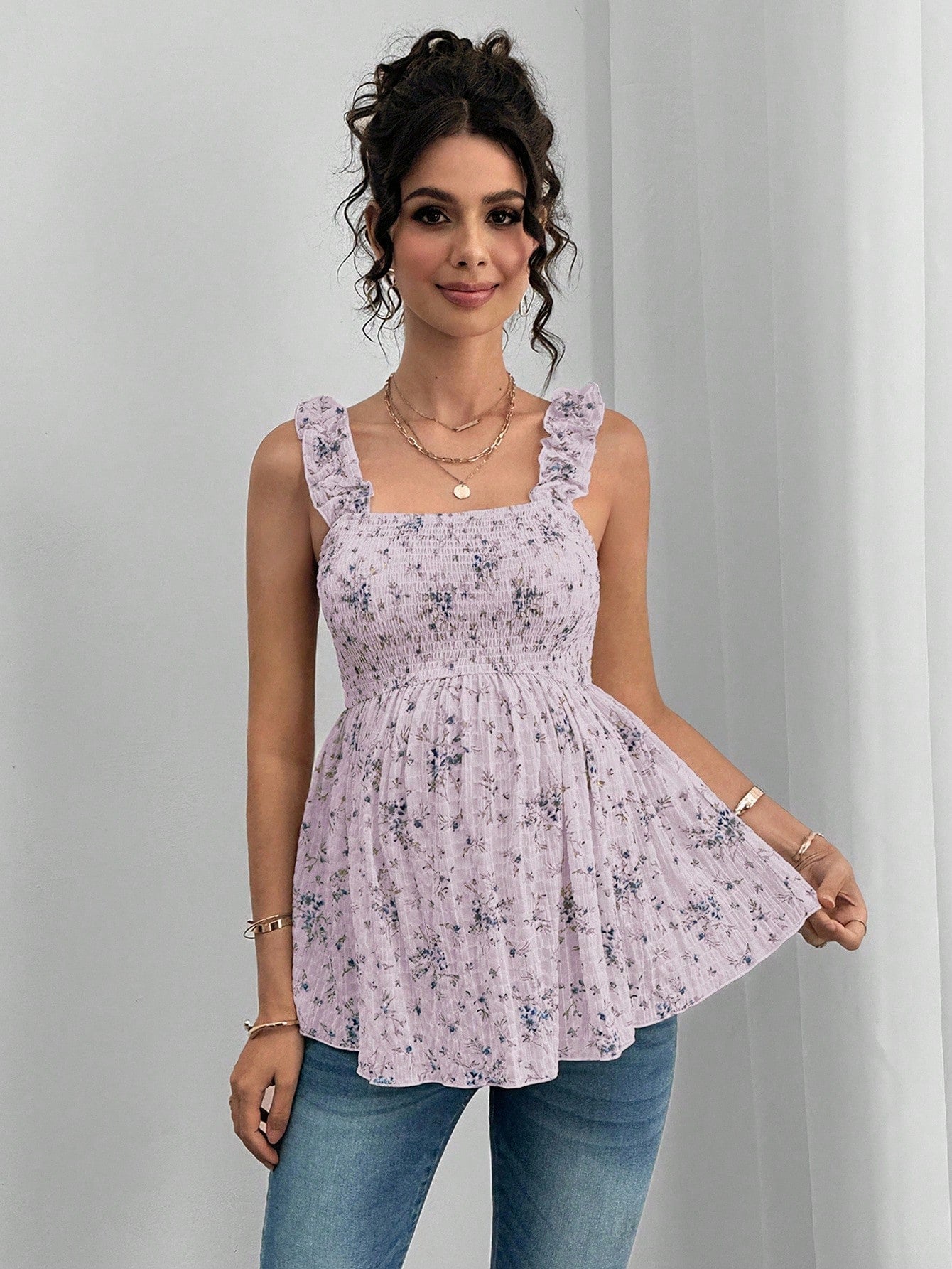 Sable's Printed Halter Maternity Top